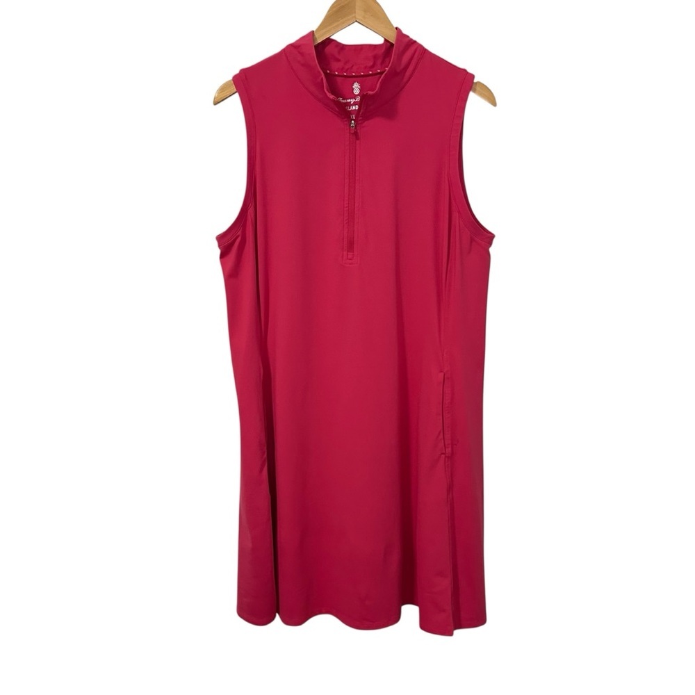 Tommy Bahama Sleeveless Zip-Front Dress in Fuchsia